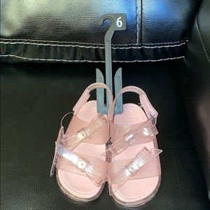 Toddler baby pink sandal- size 6 NWT